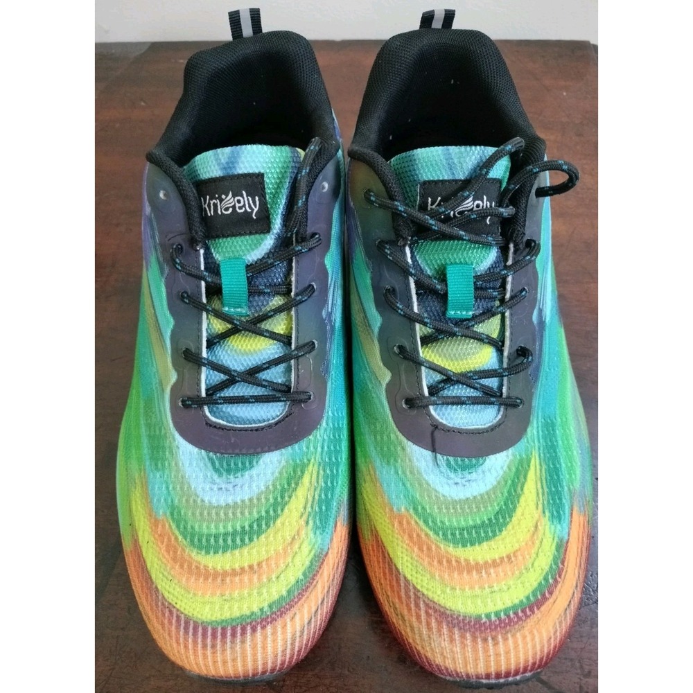 Kricely Men's Trail Running Shoes Size 10.5 EU 44 Rainbow Tie Dye Gorpcore